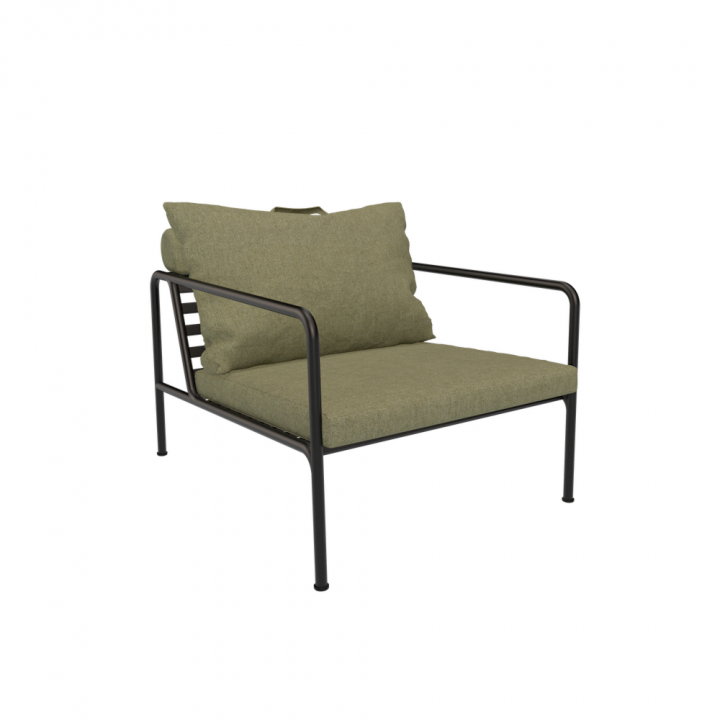AVON loungefåtölj - leaf/black