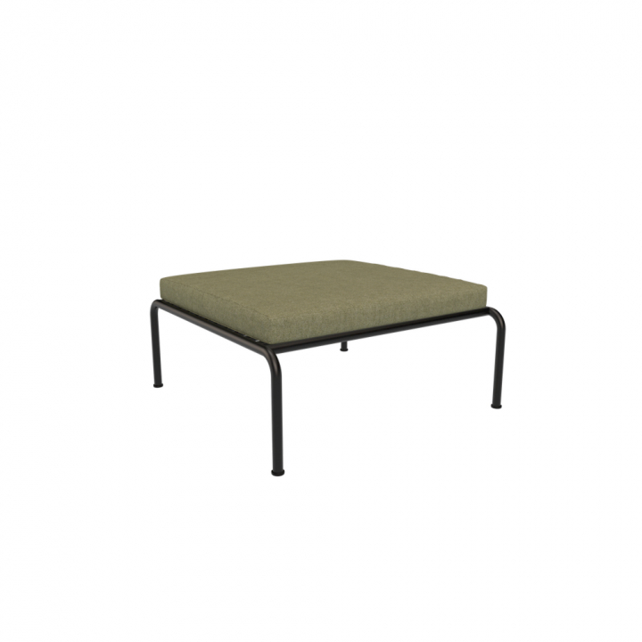 AVON ottoman - leaf/black