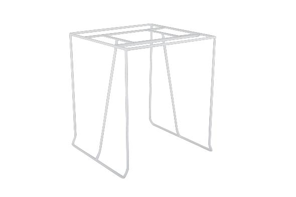 Sinarp bordsstativ 70x70 H72 cm - vit i gruppen Utemöbler / Material / Aluminiummöbler / Cafébord - Aluminiummöbler hos Sommarboden i Höllviken AB (1457-05)