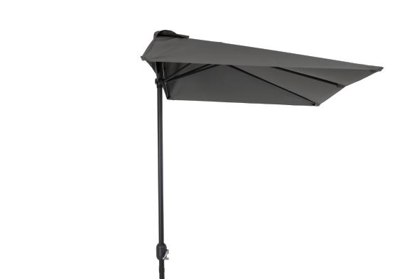 Cambre Halv - Parasoll 250x130 Cm - Antracit/grå