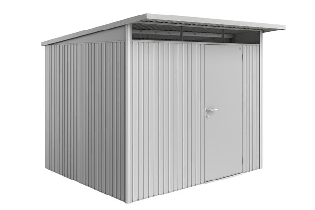 AvantGardeträdgårdsskjul, Storlek A6, Standarddörr - Metallic Silver