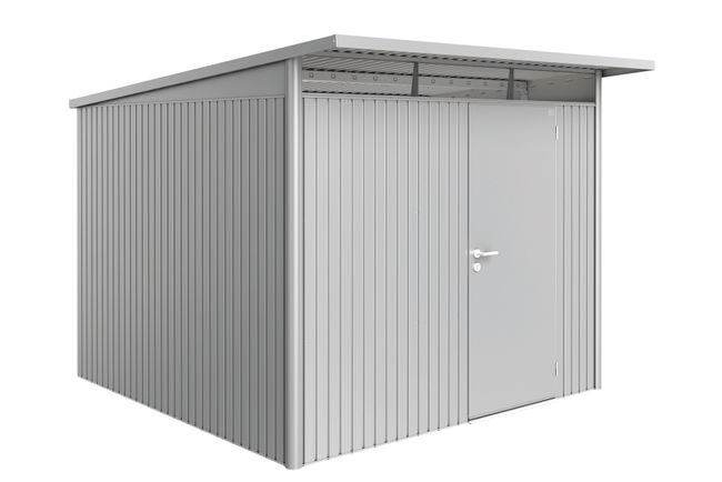 AvantGarde Trädgårdsskjul, Storlek A7, Standarddörr - Metallic Silver