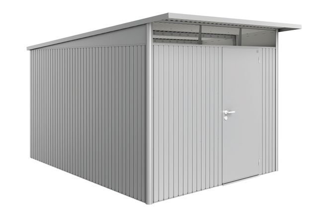 AvantGarde Trädgårdsskjul, Storlek A8, Standarddörr - Metallic Silver