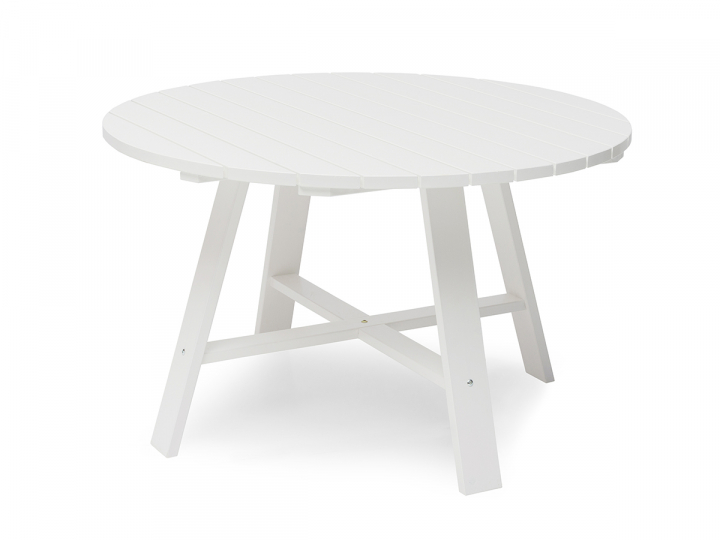 Läckö Bord Ø120 H74 Cm - Vit