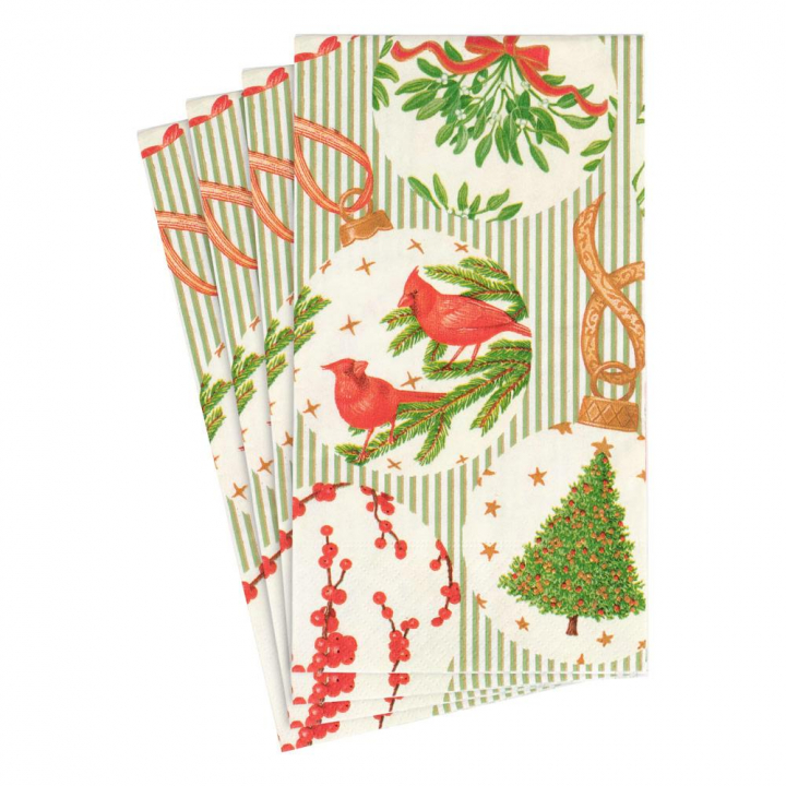 Botanical Ornaments servetter, 15-pack