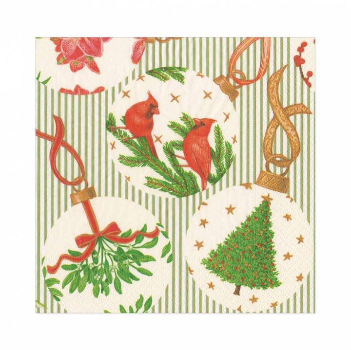 Botanical Ornaments servetter, 20-pack