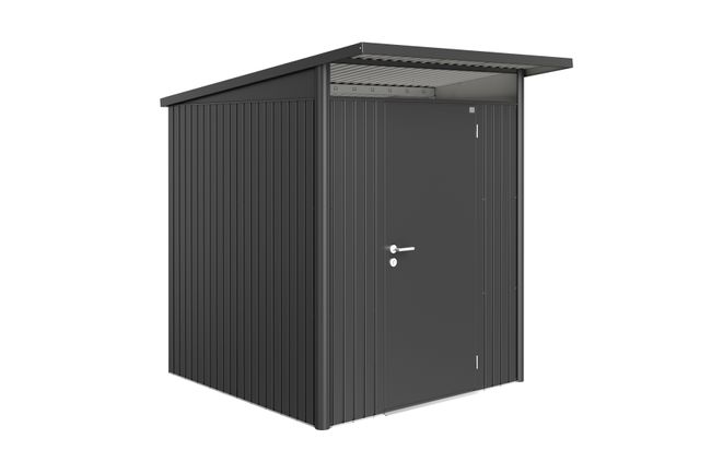 AvantGarde Trädgårdsskjul, Storlek A2, Standarddörr - Metallic Mörkgrå