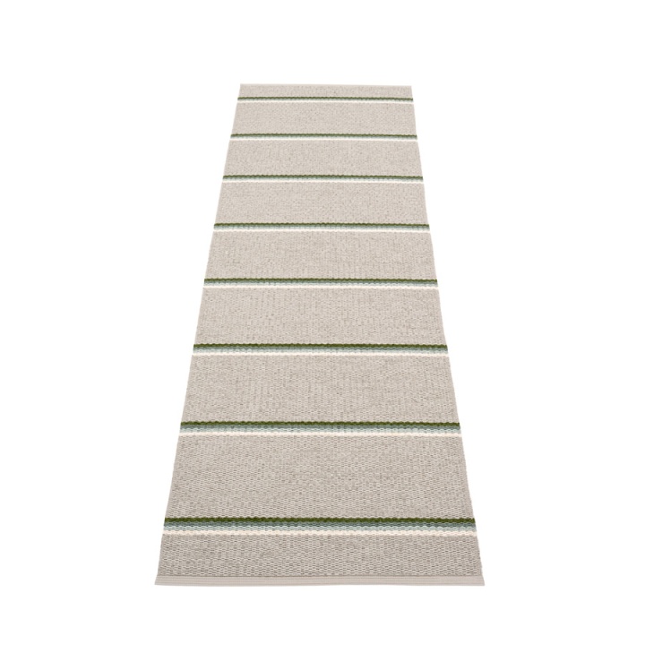 Olle Matta - Green/linen - 70x360 Cm