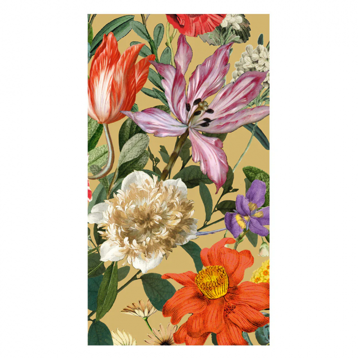 Dutch Floral gold servetter, 15-pack