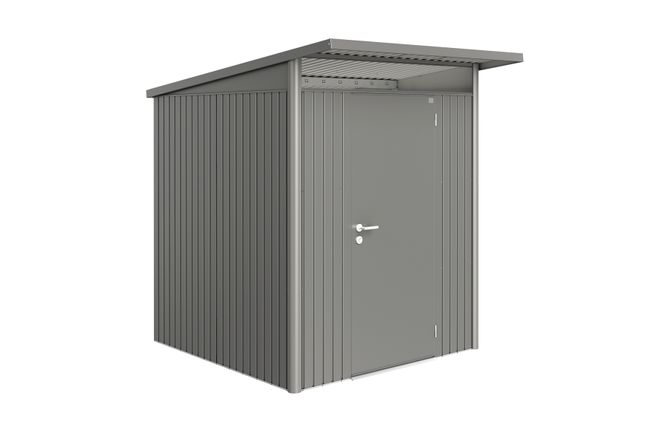 AvantGarde trädgårdsskjul A1 standarddörr - metallic kvarts-grå