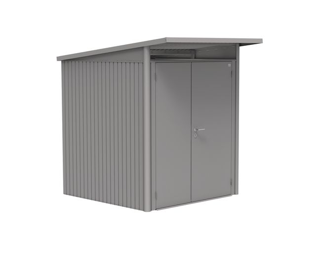 AvantGarde Trädgårdsskjul, Storlek A1, Dubbeldörr Smal - Metallic Kvar