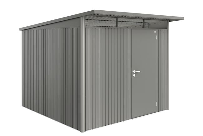 AvantGarde Trädgårdsskjul, Storlek A7, Standarddörr Metallic Kvarts - Gr