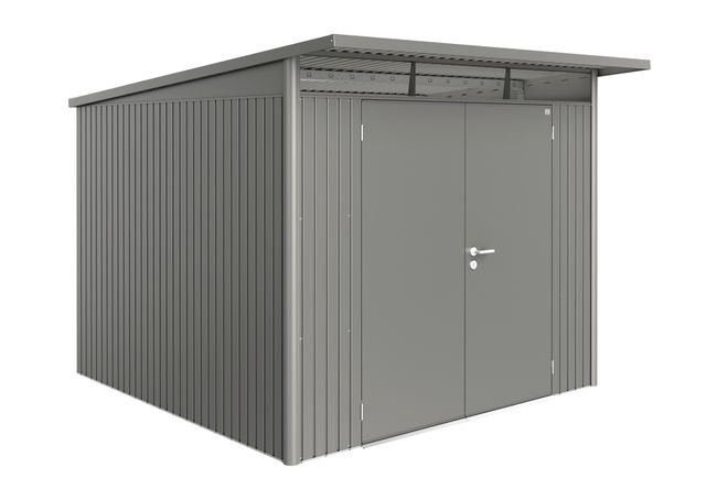 AvantGarde Trädgårdsskjul, Storlek A7, Dubbeldörr - Metallic Kvarts - Gr