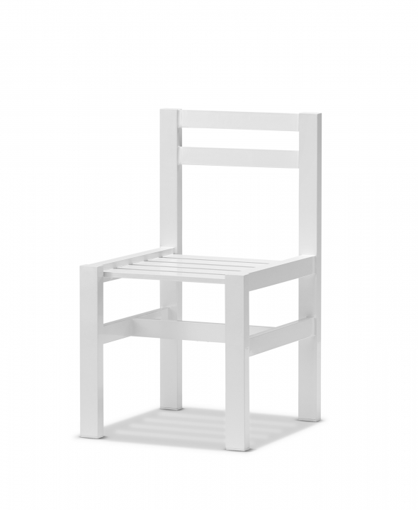 Stol aluminium - vit