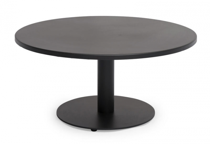Näsby Soffbord Ø 80 H39 Cm - Svart