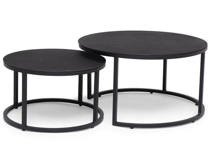 Jet set satsbord, runt - svart