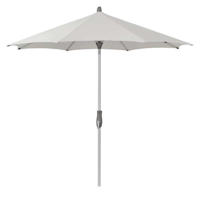 Alu-Twist parasoll Ø2,7 m - pale grey (tygkvalitet 2)