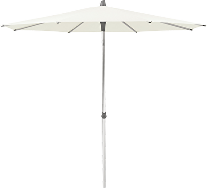 Alu-Smart parasoll Ø2 m - white (tygkvalitet 5)