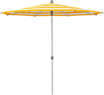 Alu-Smart parasoll Ø2 m - yellow stripe (tygkvalitet 5)