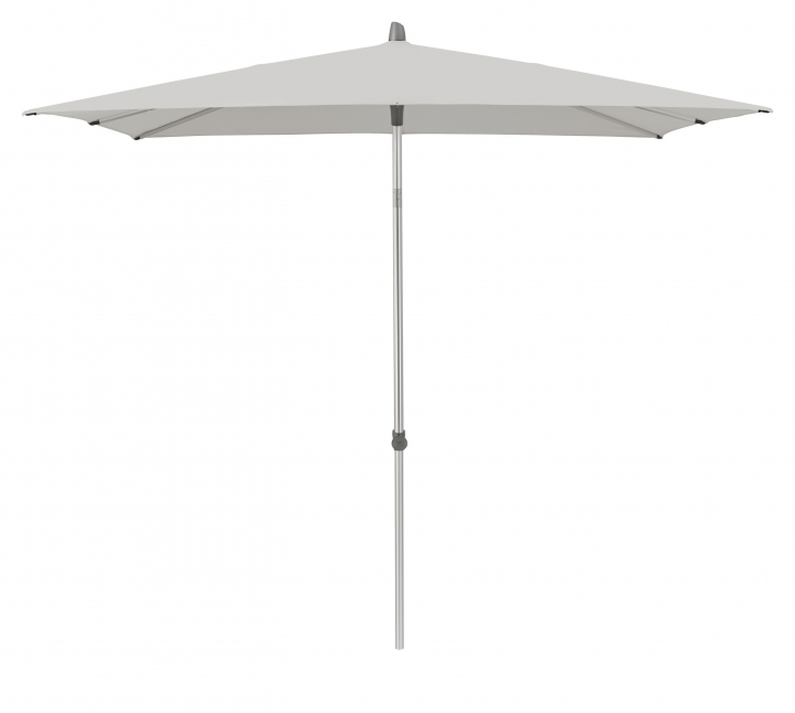 Alu-Smart parasoll 2,4x2,4 m - pale grey (tygkvalitet 2)