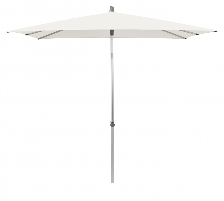 Alu-Smart parasoll 2,4x2,4 m - white (tygkvallitet 4)