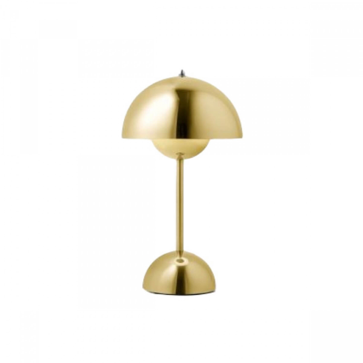 Flowerpot portabel bordslampa VP9 - brass plated i gruppen Inredning / Dekoration / Belysning hos Sommarboden i Höllviken AB (20759601)