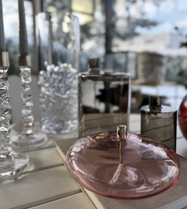 Oljelampa Ellipse, XL - Light Pink