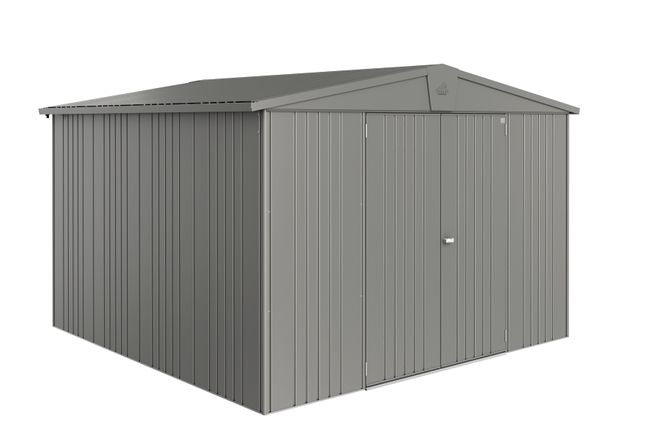 Europa trädgårdsskjul 7 - metallic kvarts-grå