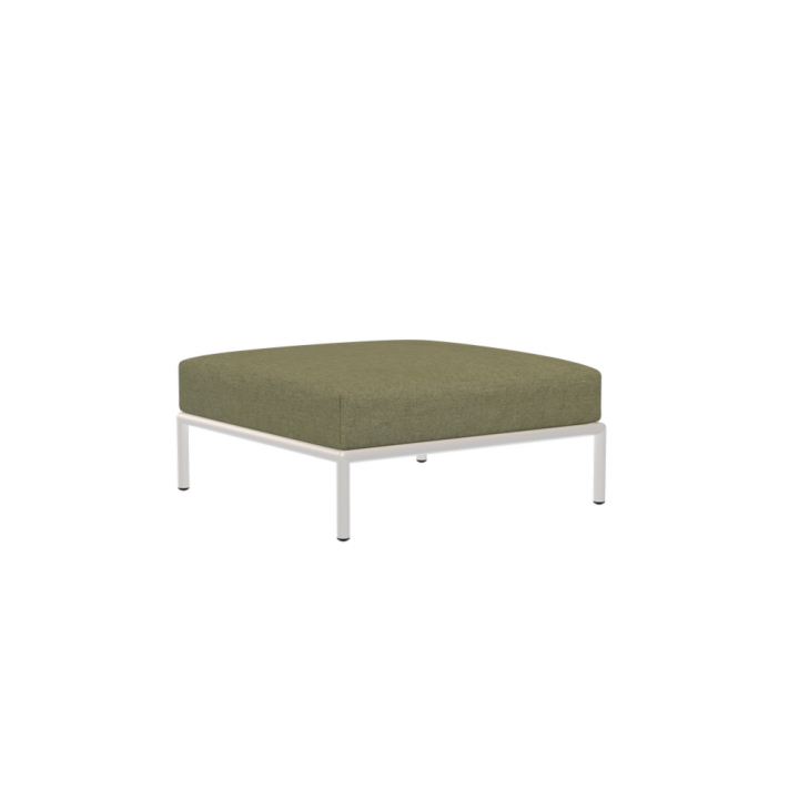 LEVEL 2 ottoman - leaf/muted white