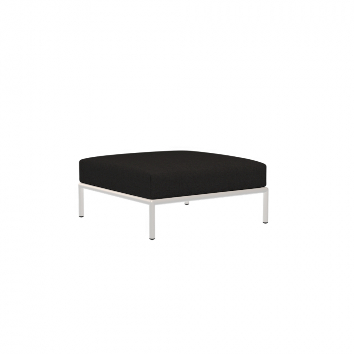 LEVEL 2 ottoman - char/muted white