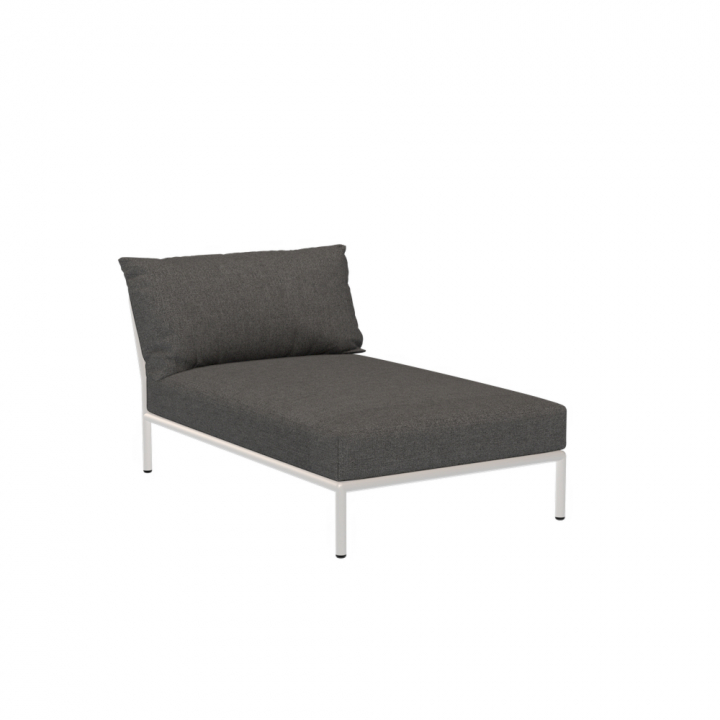 LEVEL 2 schäslong - dark grey/muted white