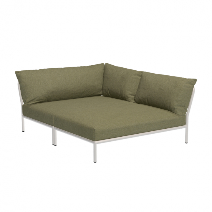 LEVEL 2 Cozy hörn, höger - leaf/muted white