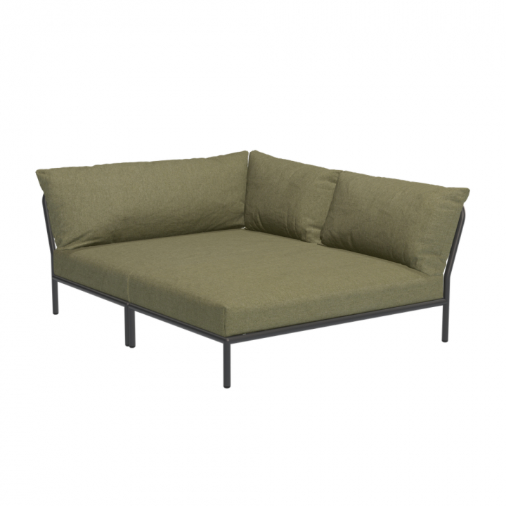 LEVEL 2 Cozy hörn, höger - leaf/dark grey