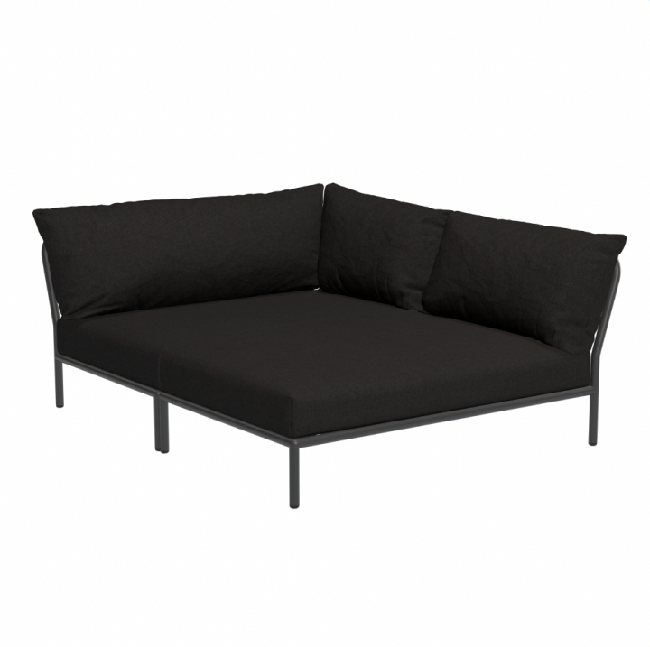 LEVEL 2 Cozy hörn, höger - char/dark grey