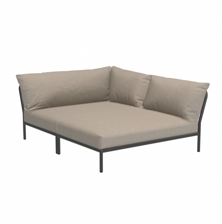 LEVEL 2 Cozy hörn, höger - ash/dark grey