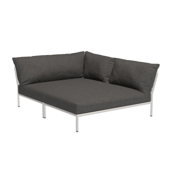 LEVEL 2 Cozy hörn, höger - dark grey/muted white
