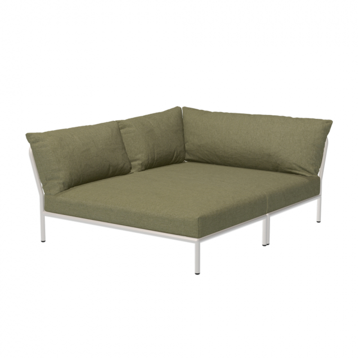 LEVEL 2 Cozy hörn, vänster - leaf/muted white