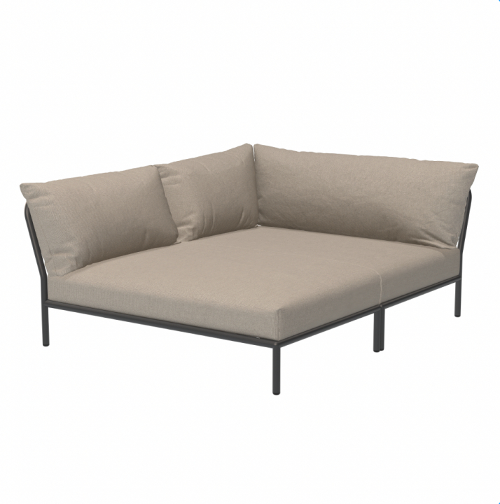 LEVEL 2 Cozy hörn, vänster - ash/dark grey