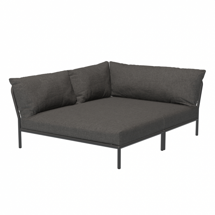 LEVEL 2 Cozy hörn, vänster - dark grey/dark grey