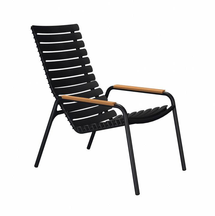 ReCLIPS Loungestol - Black/bamboo