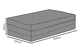 Möbelskydd matgrupp 205x120xH80 cm, andas - svart