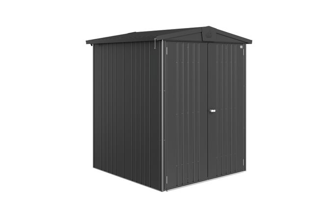 Europa trädgårdsskjul 2 - metallic mörkgrå