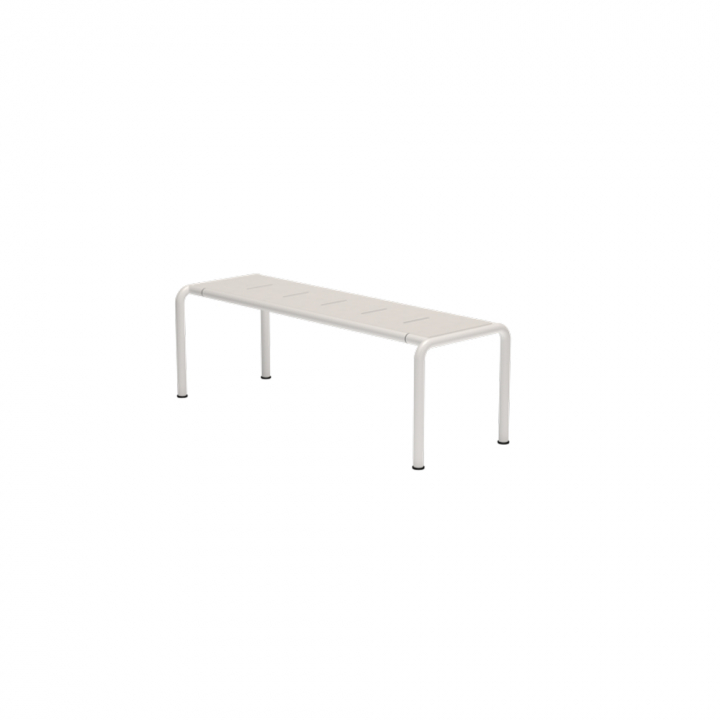 AVANTI bänk, medium - muted white alu/muted white