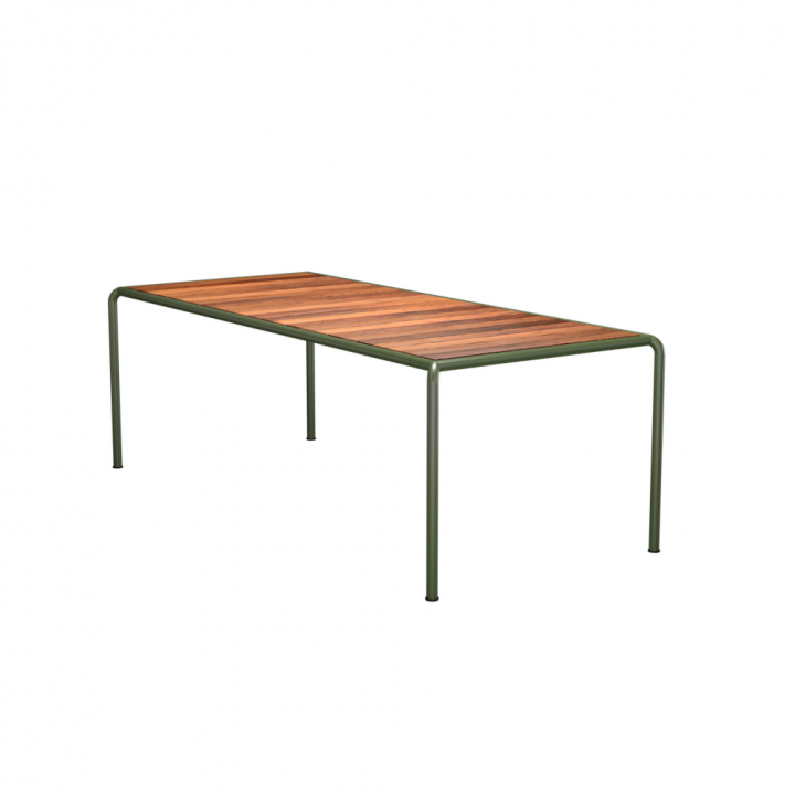 AVANTI matbord 222x98 cm - thermo ash/olive green