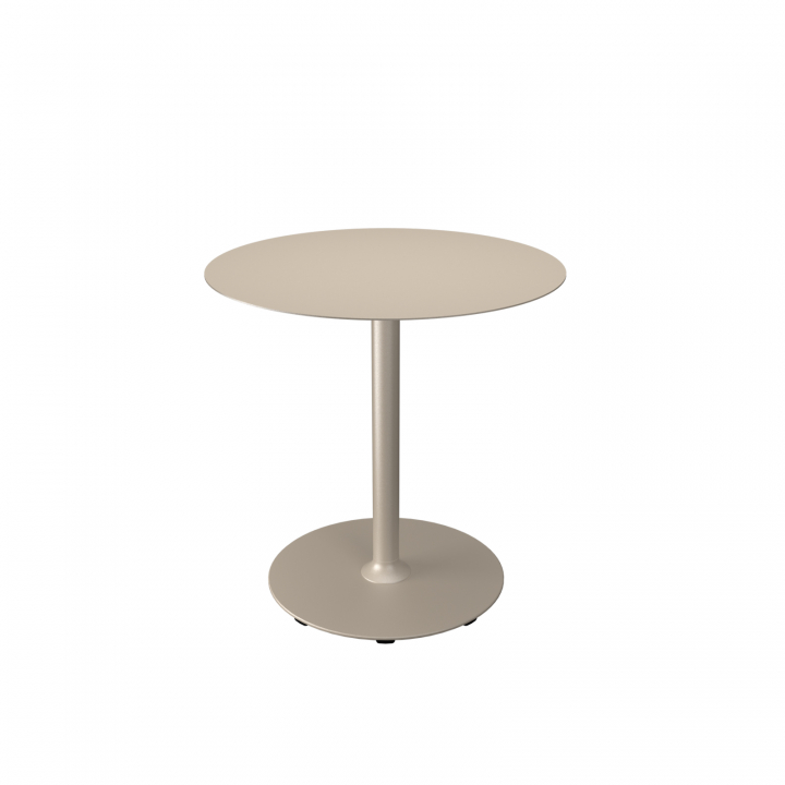 PICO cafébord Ø 74 cm, rund bas - beige