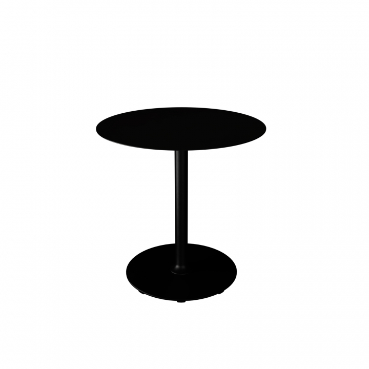 PICO cafébord Ø 74 cm, rund bas - black