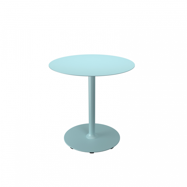 PICO cafébord Ø 74 cm, rund bas - ice blue