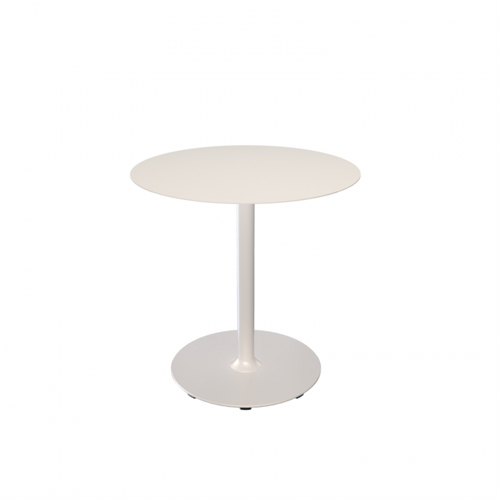 PICO cafébord Ø 74 cm, rund bas - muted white