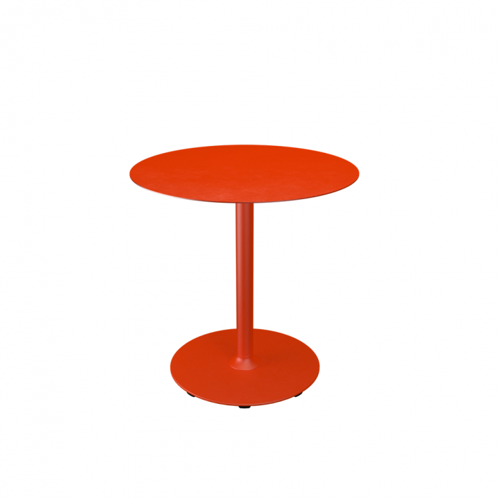 PICO cafébord Ø 74 cm, rund bas - cayenne