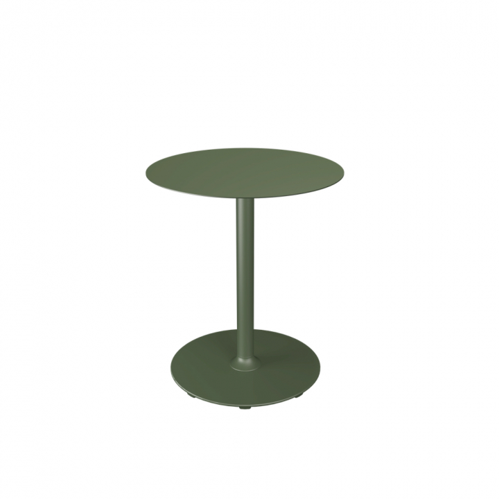 PICO cafébord Ø 64 cm, rund bas - olive green